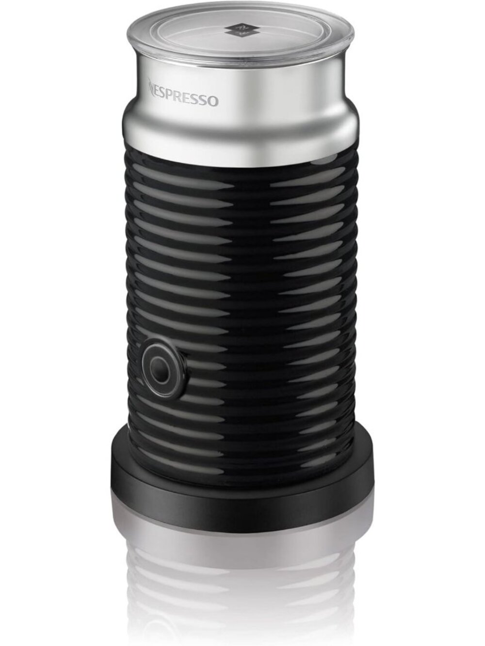 Milk Frother for Coffee & Lattes, Electric, Stainless Steel, Easy to Use, Black